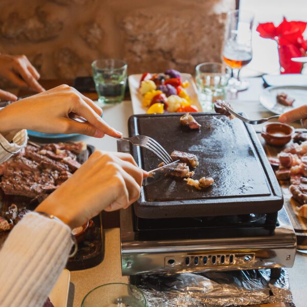Carne a la piedra